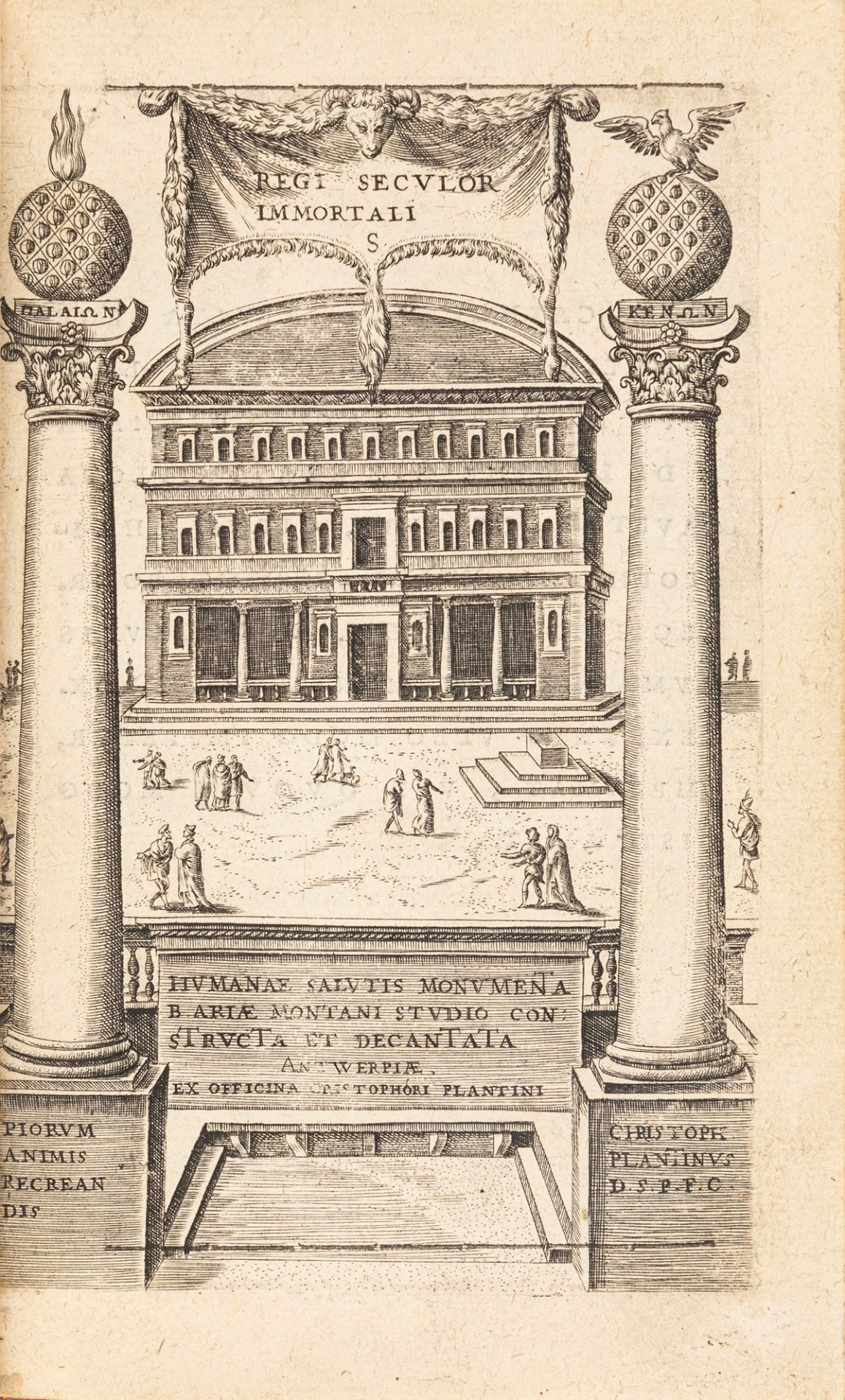 Arias Montano, Benedetto - Humanae salutis monumenta B. Ariae Montani studio constructa et decantata