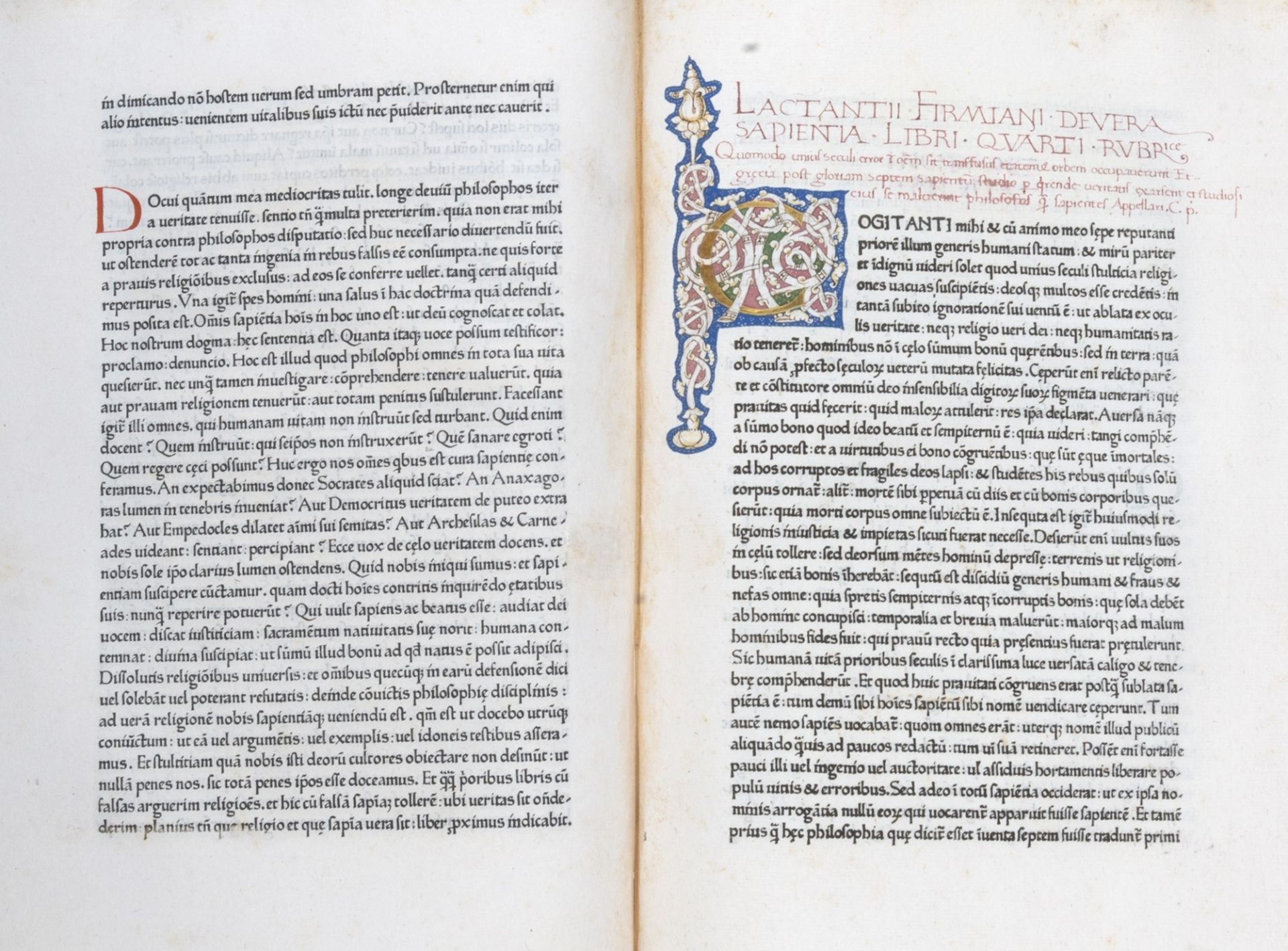 Incunabolo - Lactantius, Lucius Coelius Firmianus - Opera - Image 4 of 5