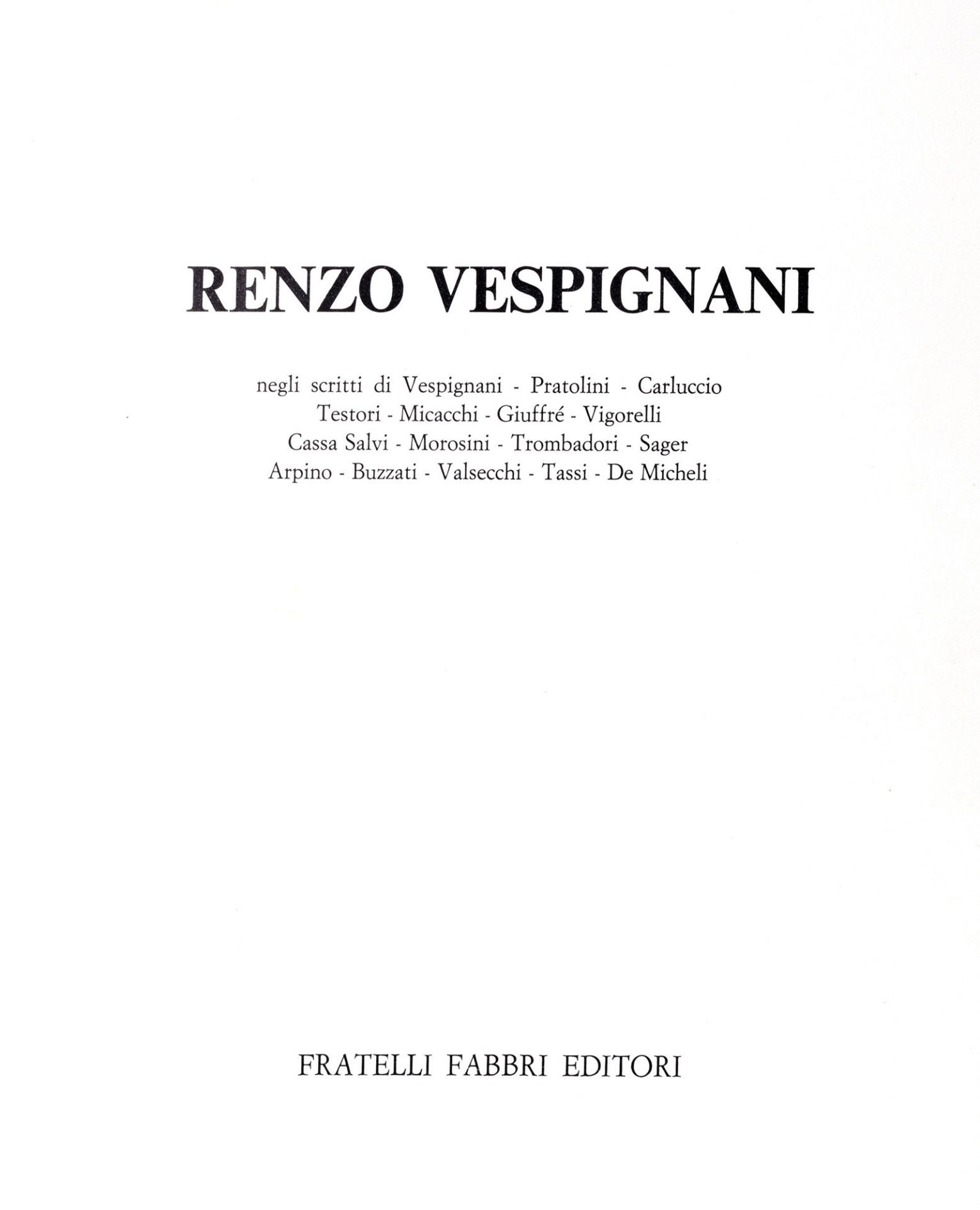 Vespignani, Renzo - Renzo Vespignani