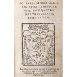 Roma - Marliani, Giovanni Bartolomeo - Antiquae romae topographia libri septem