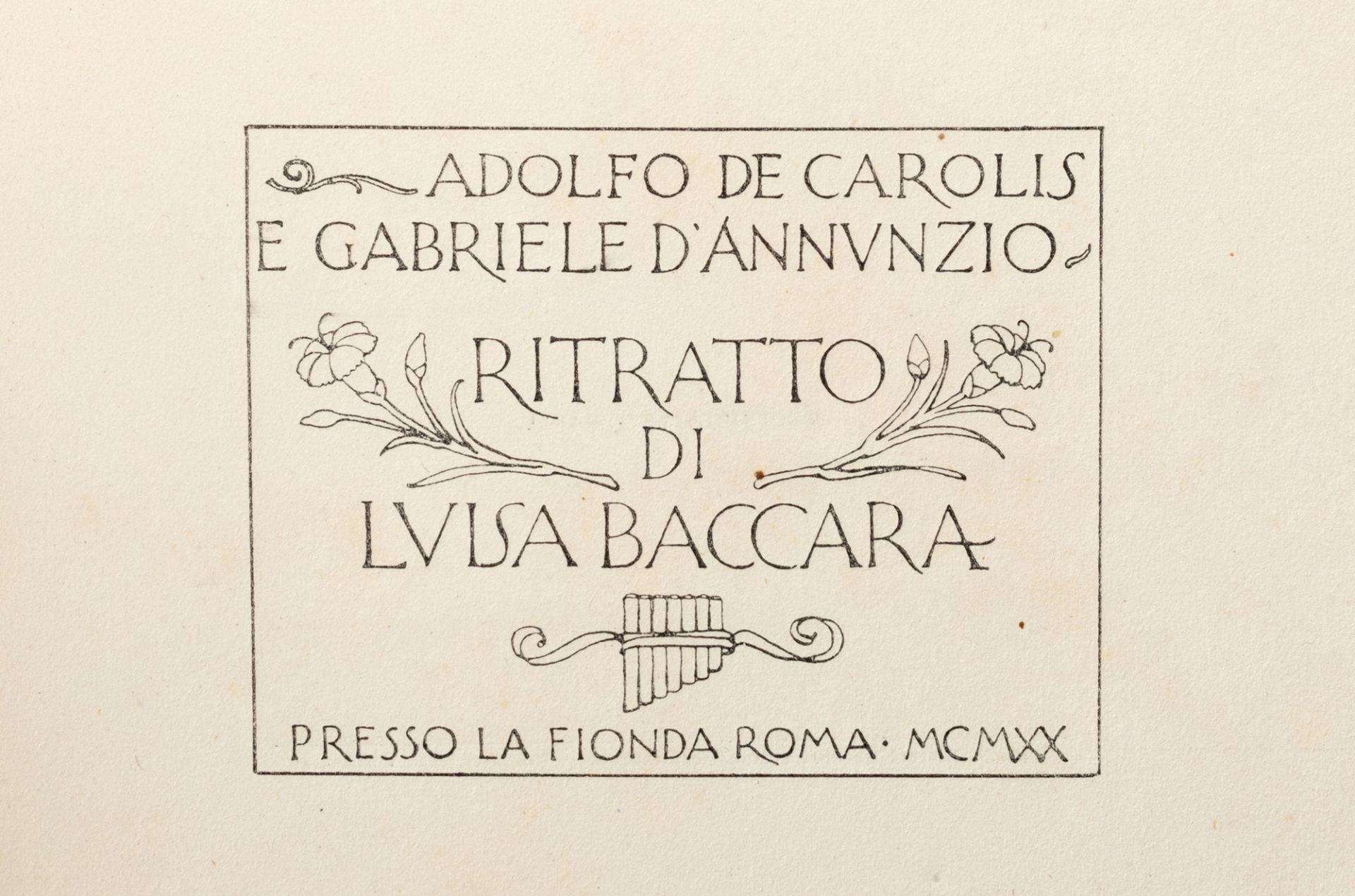 Futurismo - D'Annunzio, Gabriele - Portrait of Luisa Baccara