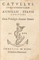 Aldina - Catullo, Gaio Valerio - Commentary Achillis Statii