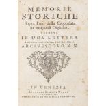 Gastronomia - Cioccolata - Concina, Daniele - Historical memoirs on the use of chocolate in fasting