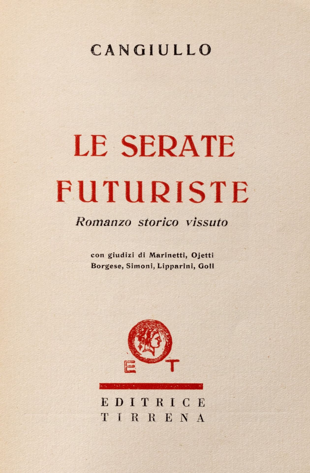 Futurismo - Cangiullo, Francesco - Futurist evenings. Lived historical novel. - Image 3 of 4