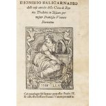 Roma - Dionisio di Alicarnasso - Of the ancient things of the city of Rome. Translated into Tuscan f