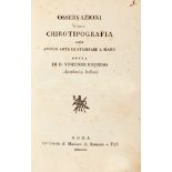 Storia della Tipografia - Requeno y Vives, Vicente - Observations on chirotypography or Ancient art