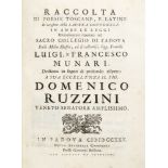 Edizioni Cominiane - legaturaCollection of Tuscan and Latin poems