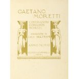 Architettura - Moretti, Gaetano - Constructions - Competitions - Sketches. Preface by Luca Beltrami.