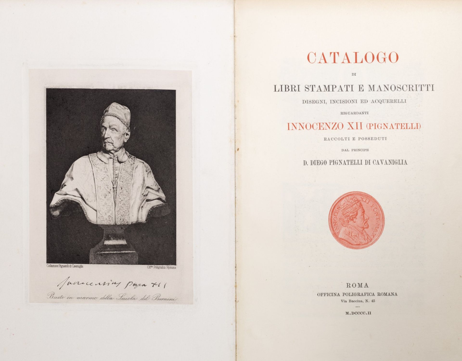 Legatura Pignatelli - Asconava, Innocenzo - The Neapolitan glories [...] on the glorious election to - Image 6 of 6