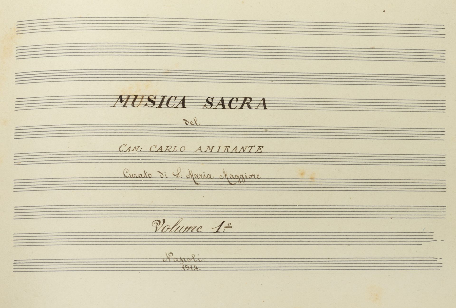 Legatura - Amirante, Carlo - Holy music - Image 2 of 3