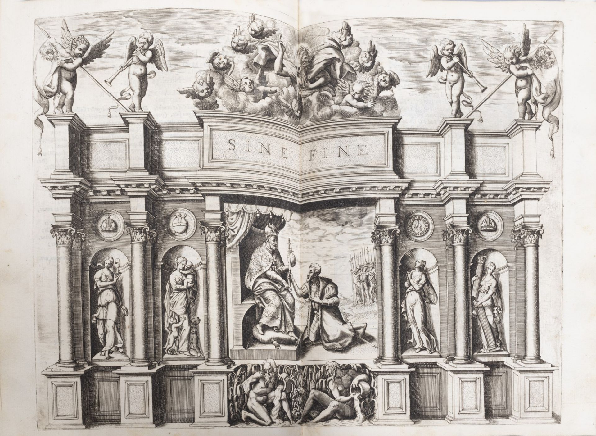 Emblemata - Ruscelli, Girolamo - Illustrious companies with exhibitions, and speeches by S.or Ieroni - Image 4 of 5