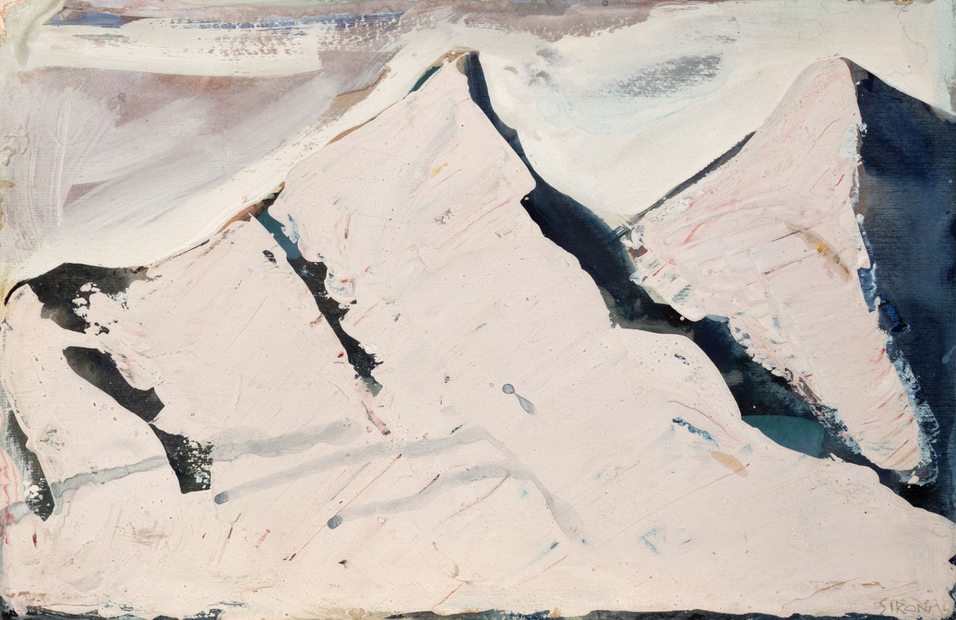 Mario Sironi (Sassari 1885-Milano 1961) - Mountains, 1953 ca.