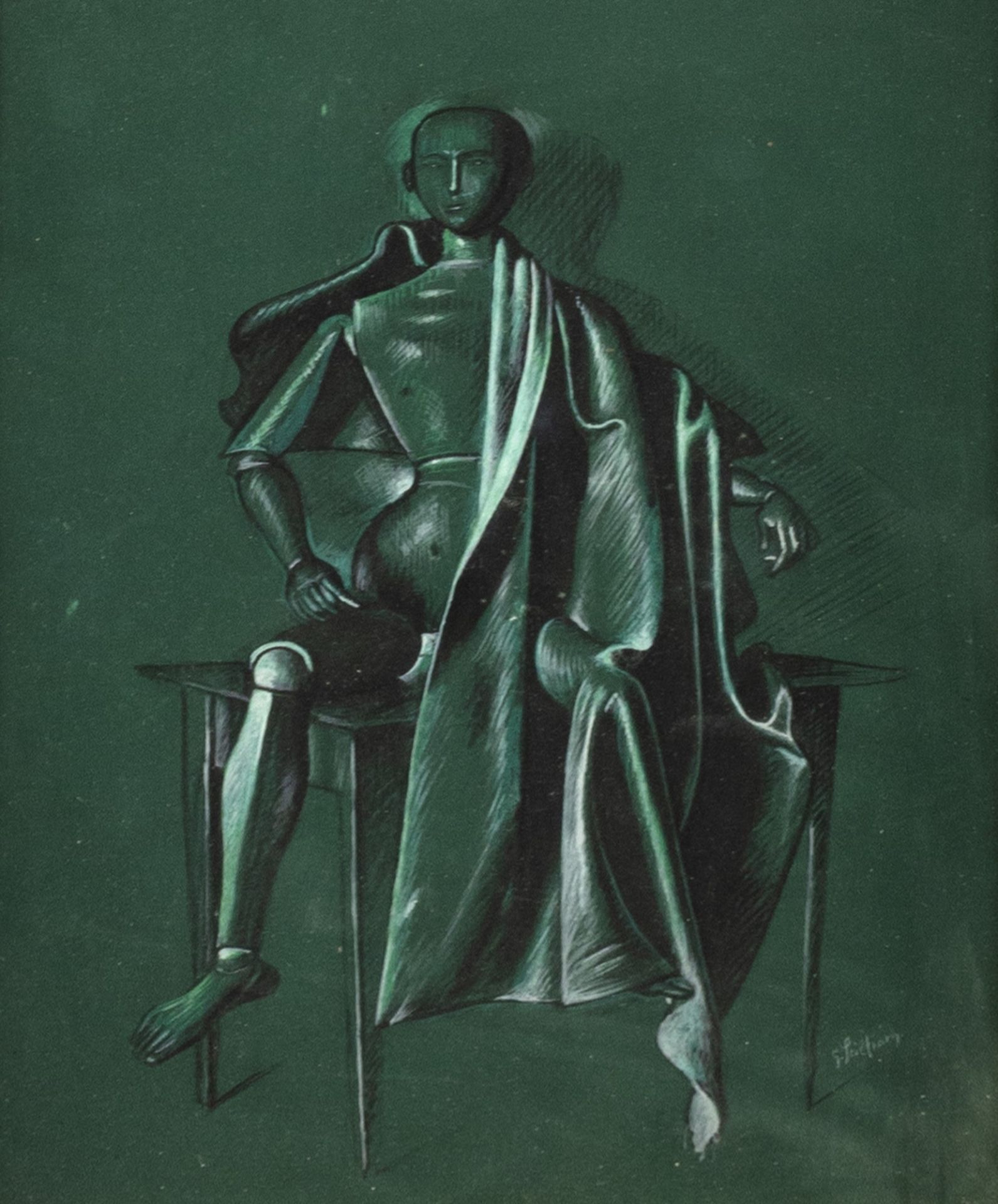 Gregorio Sciltian (Nakhichevan-on-Don 1900-Roma 1985) - Drapery study, 1942