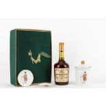 France - Cognac / Hennessy Bras Arme Cognac - with Limoges Porcelain Box