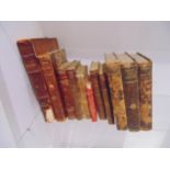Collection of leather bound books
