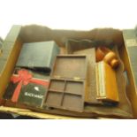 Job lot of wooden boxes and storage containers