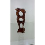 Borneo wooden sculpture early 20th century