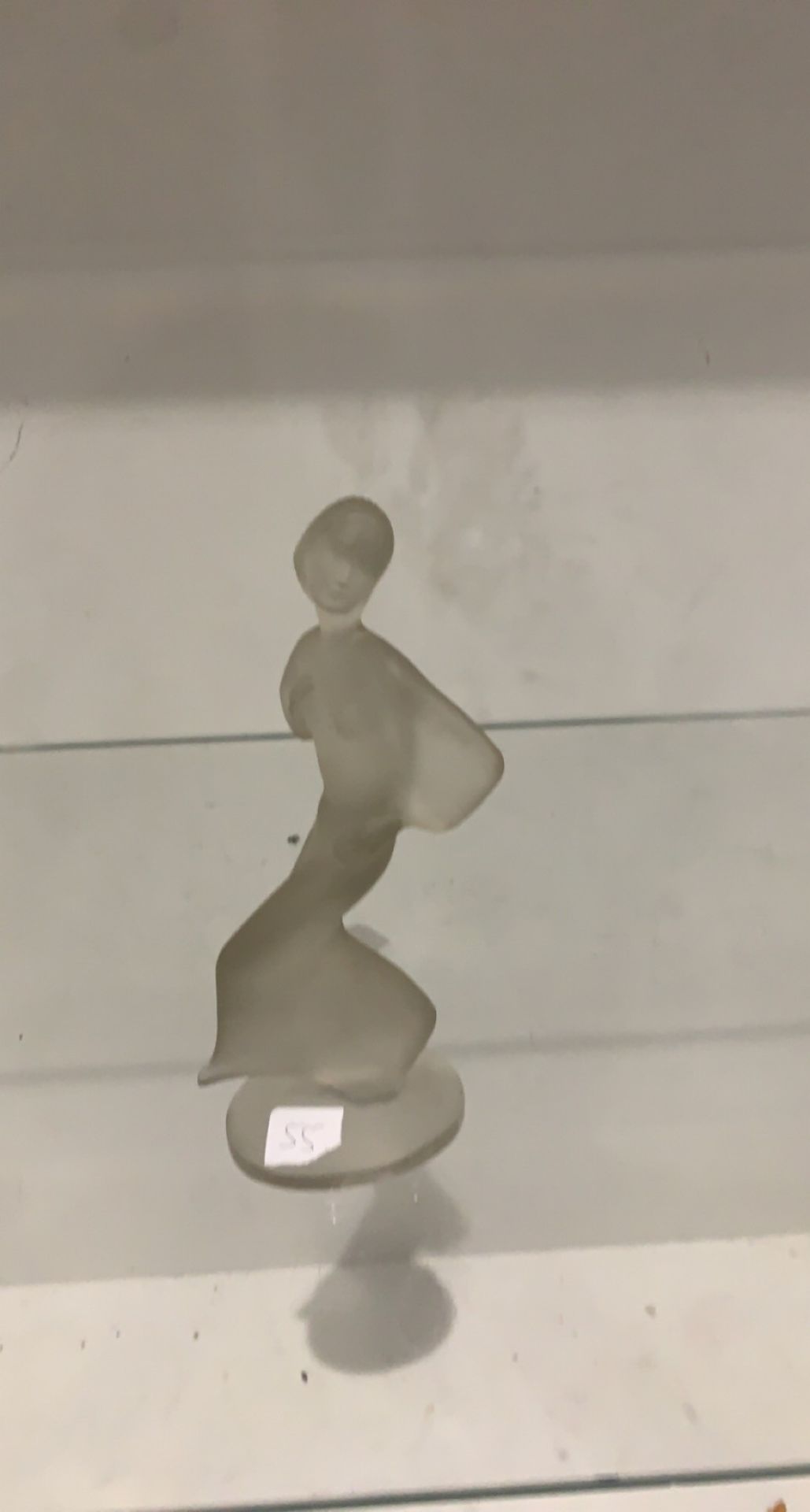 Frosted glass figure of women - Image 2 of 2