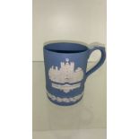 Wedgewood Christmas 1980 mug blue and white