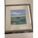 Oil painting marshland scene signed J H