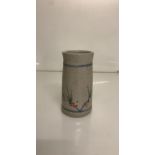 pottery vase in grey and blue