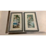 2 signed prints by Anne Miller 111/1950 447/1950
