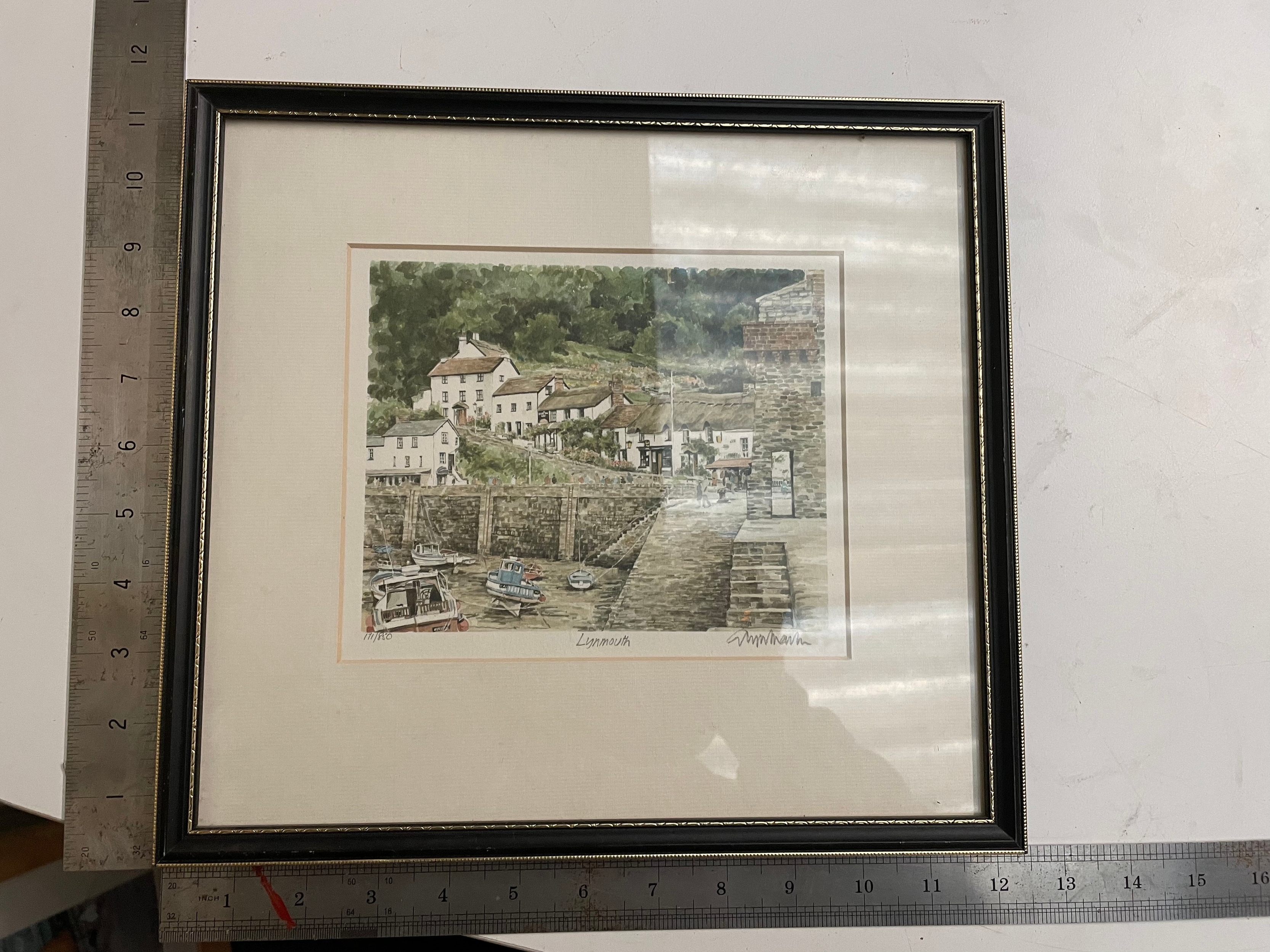 Framed print Lynmouth. 171/850