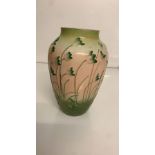 Pottery vase signed P