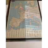 Sasco European framed map