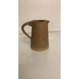 Brown pottery jug