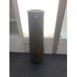 Edwardian Caribbean Coconut tree base turned into a large floor standing varnished vase height -