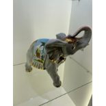 Large Hand painted porcelain elephant