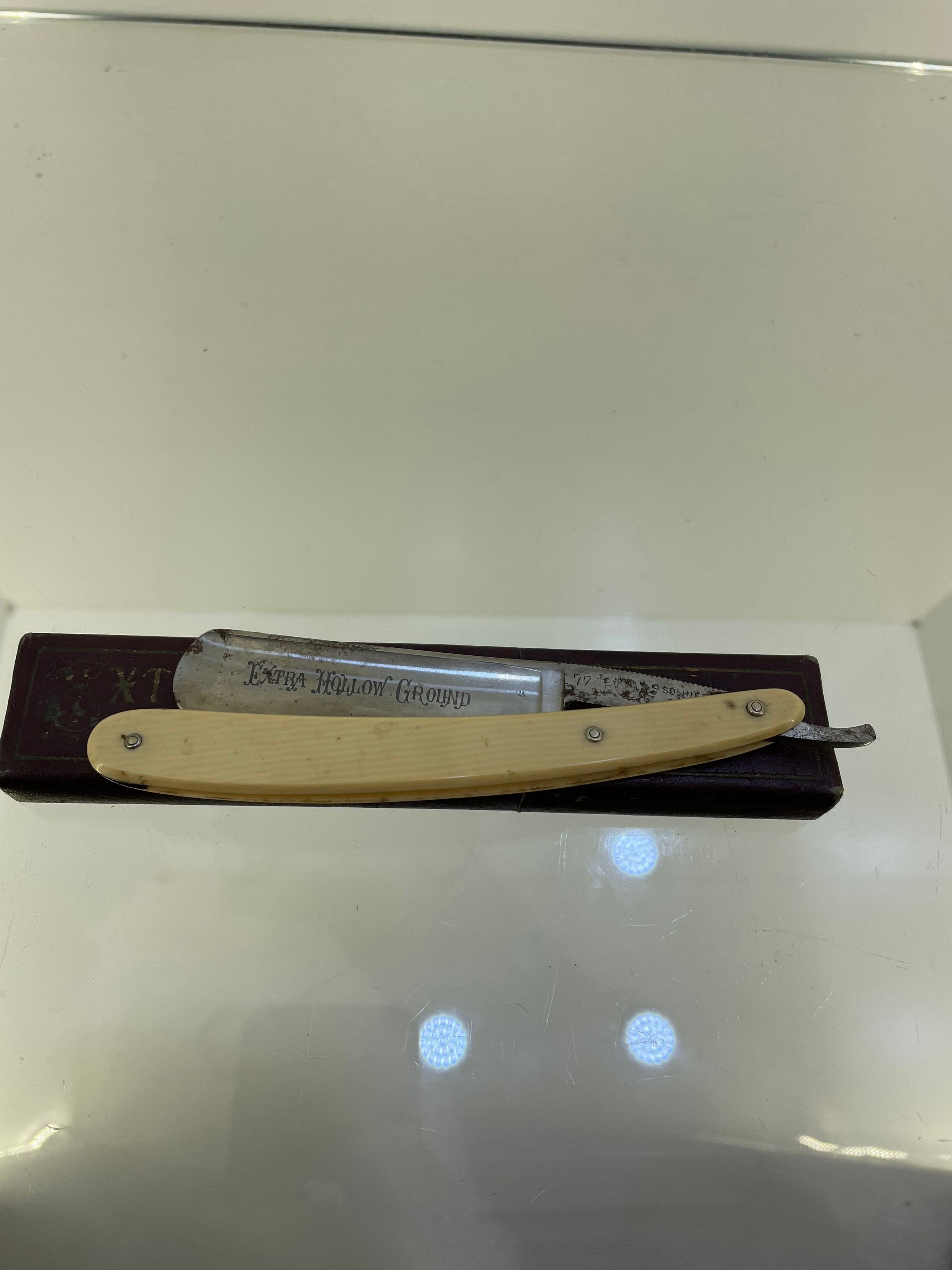 Extra hollow ground cut throat razor