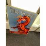 2 Large pub signs, the Dragon, Charles wells 1000cm x 1250cm