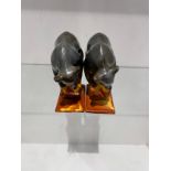 A Pair of Bookends in the form of Bears made in the USSR with marking to bottom