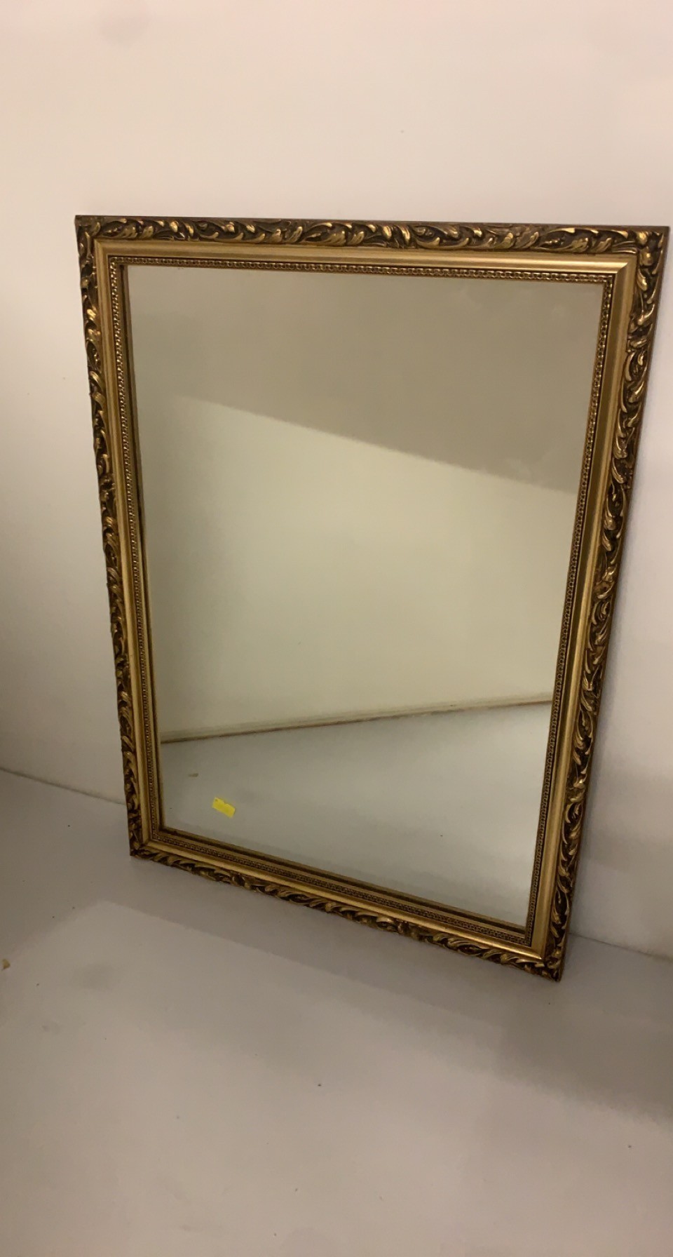 Gold framed mirror