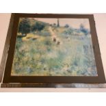 Impressionist print of a country scene