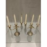 Pair of Ornate Candelabras with candels