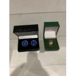 Rolex Cufflinks and Rolex lapel insignia