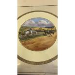 Spode plate No1 full cry by Linel Edwards