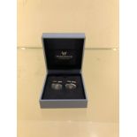 LIMITED EDITION WEDGEWOOD CUFFLINKS,MINT CONDITION WITH PRESENTATION BOX.