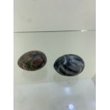 2 alaboster stone eggs