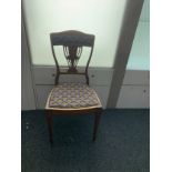 Decorative side chair with mesmerising upholstery