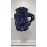 Blue toby jug