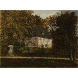 German painter 19th century, View of the Garden House of Johann Wolfgang von Goethe, in the Park on