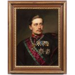 German painter of the 19th century, Portrait of William of Prussia, Later Emperor William II.
