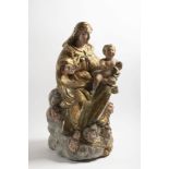 18th century, probably Italy, Mother of God with Child, Enthroned on Cloud Base