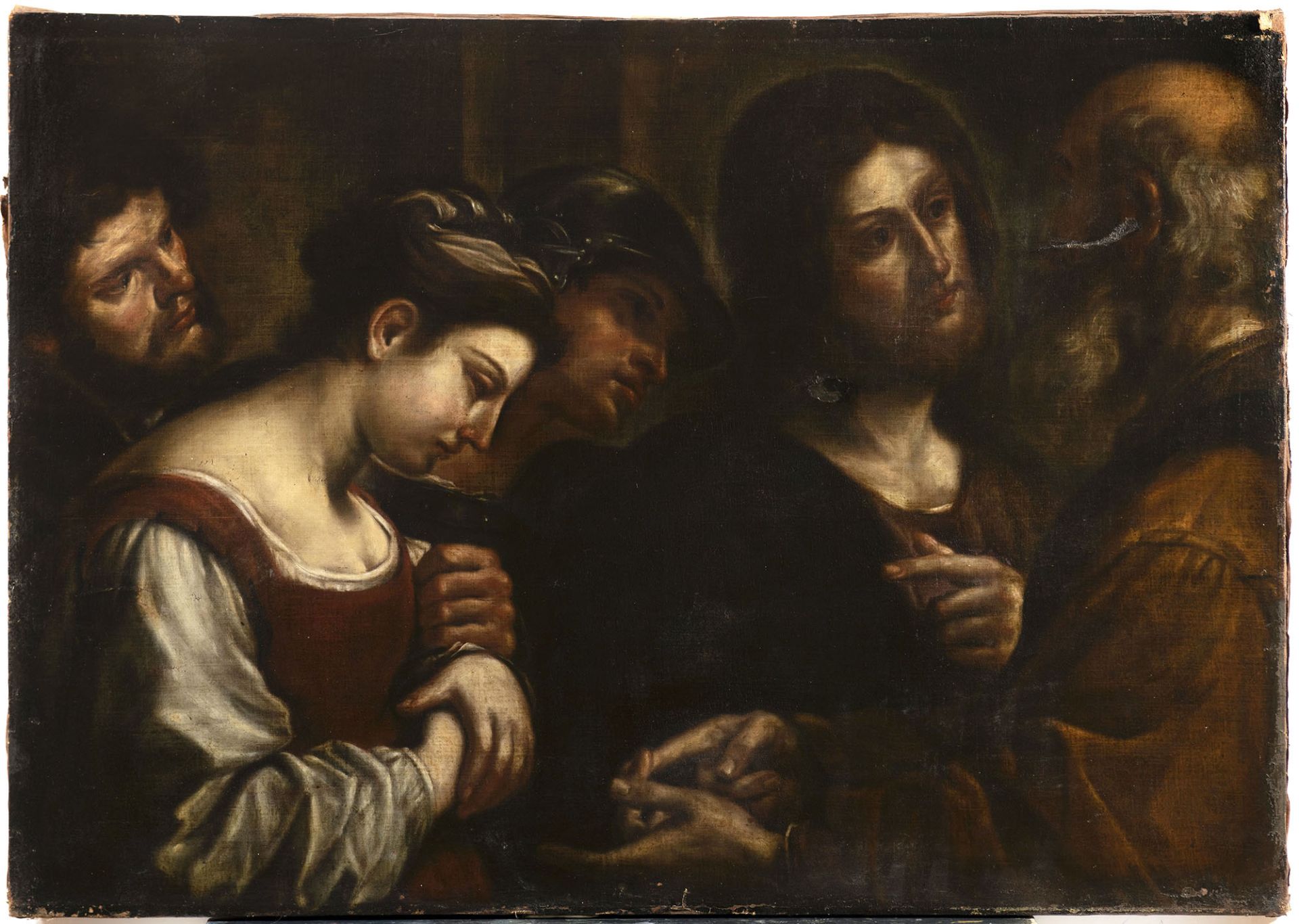 Italian master, 17th century, Jesus and the Adulteress