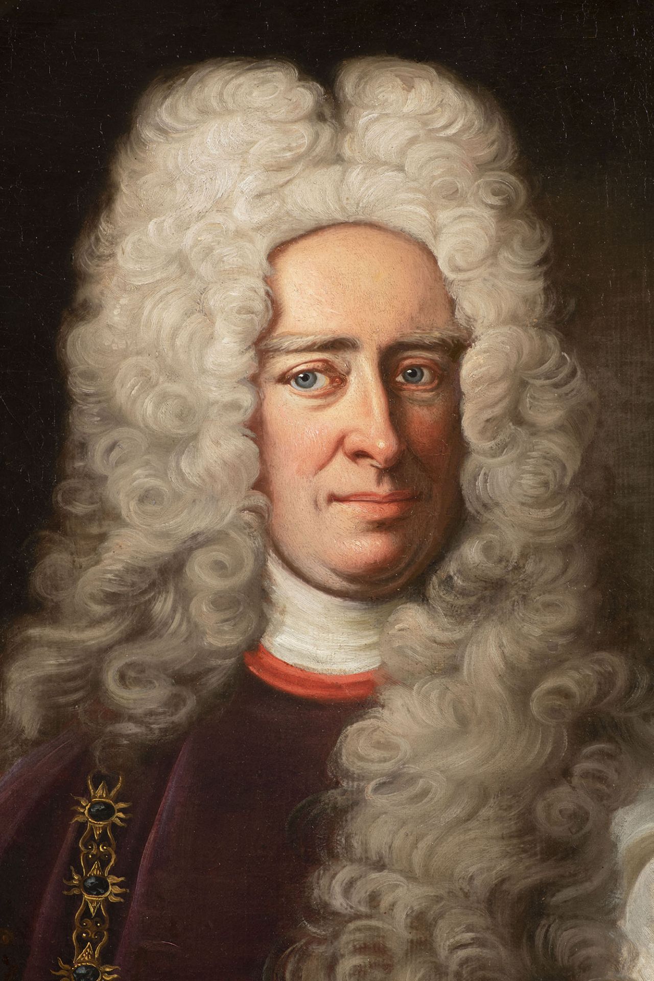 Johann Gottfried Auerbach (1697-1753) – Attributed, Portrait of Emperor Charles VI. (1685–1740) as G - Bild 2 aus 3