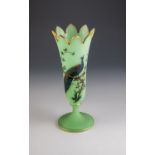 Vase mit Pfau